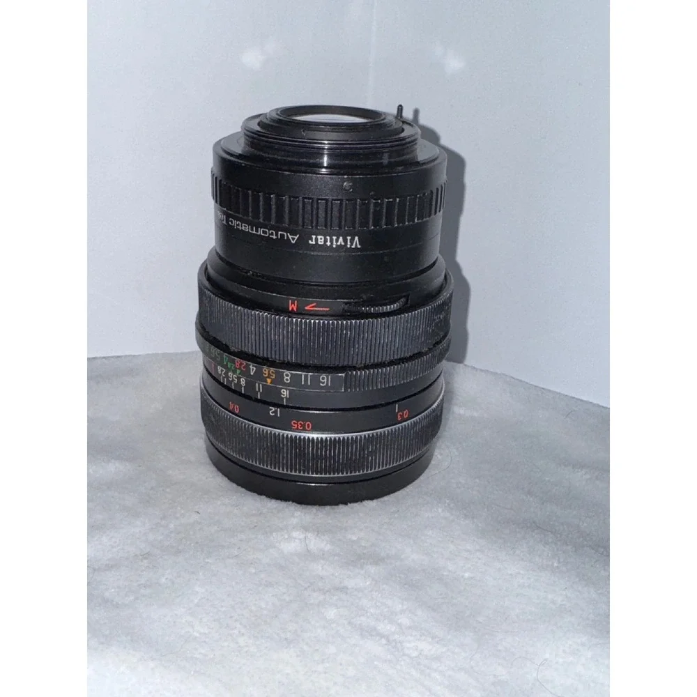 Vivitar Auto 28mm Telephoto Lens VTG Camera Lens W/Auto Focus TeleConverter 2x1